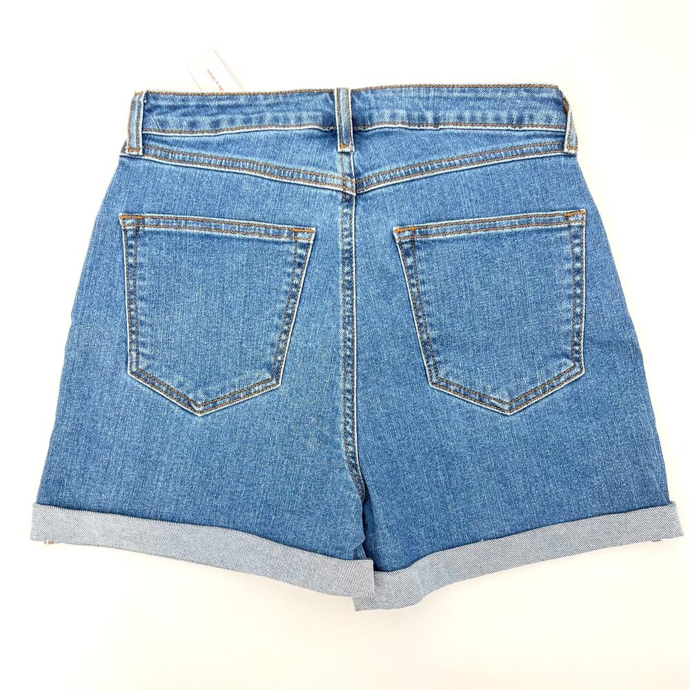 NEW Modcloth Cactus Embroidered Prickle My Fancy High Rise Jean Shorts Size 28 - Picture 3 of 5